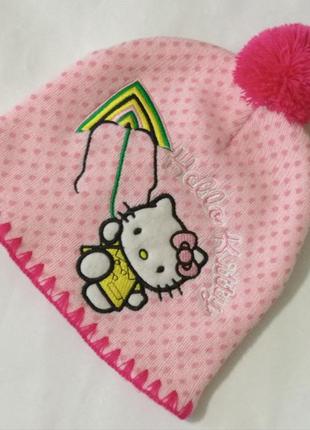 Шапка фирма hello kitty на 6-12 мес на 80 см