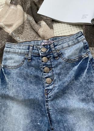 Блакитні скінні джинси джеггінси jackfrogs5 фото