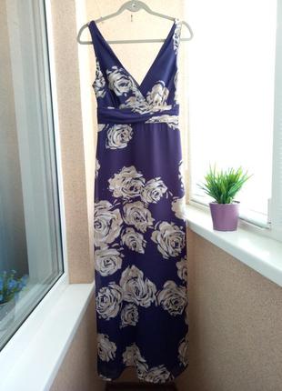 Супер гарна сукня максі в квітковий принт2 фото
