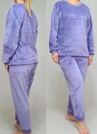 Пижама женская теплая махровая домашний костюм