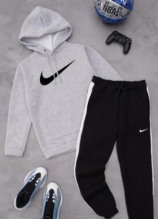 Зимний мужской спортивный трикотажный костюм nike