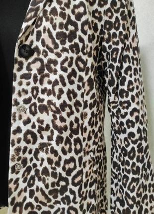 Леопардовое пальто пиджак блейзер h&amp;m5 фото