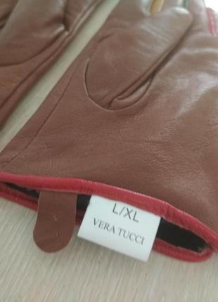 100% кожа натуральные теплые кожаные перчатки на флисе супер качество!!!9 фото