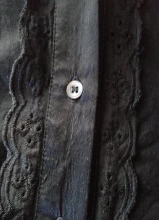 Шикарное романтичное брендовое черное батистовое с шелком платье etincelle couture батал4 фото