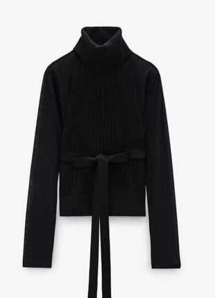 Прозрачный гольф с жилеткой zara