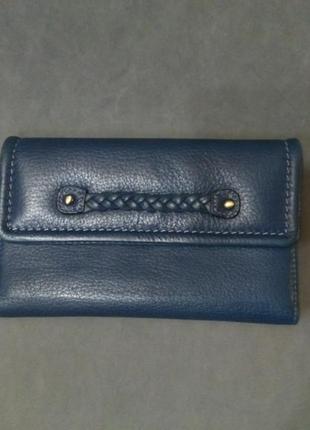 Шкіряне портмоне гаманець багато відділень tula