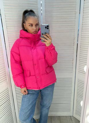 Жіноча демісезонна куртка з капюшоном, євро-зима