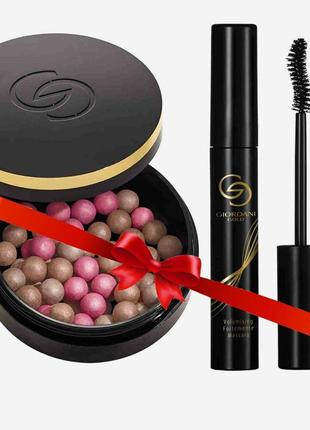 Набір туш для вій і кулькові рум'яна giordani gold