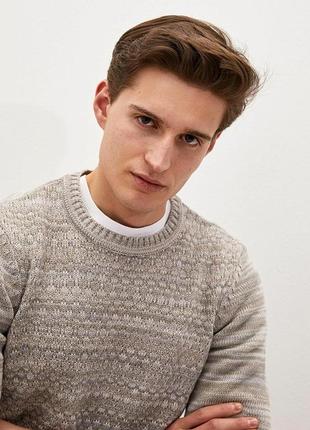 S новий чоловічий трикотажний вязаний светр джемпер з круглим вирізом lc waikiki вайкікі підлітковий4 фото