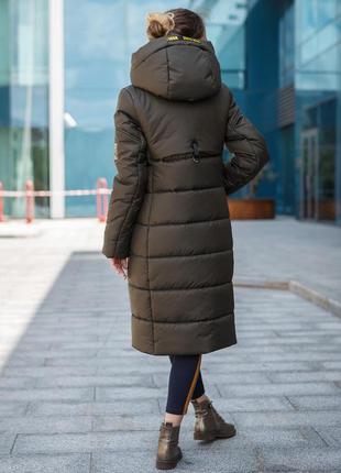 Пальто на осень / зиму 2022 из новой коллекции в цвете хаки2 фото