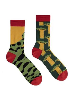 Високі різнопарні шкарпетки sammy icon з принтом bao1 фото