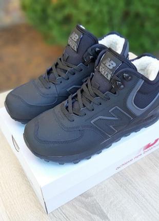 Зимові кросівки new balance black grey