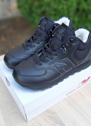 Зимові кросівки new balance black grey