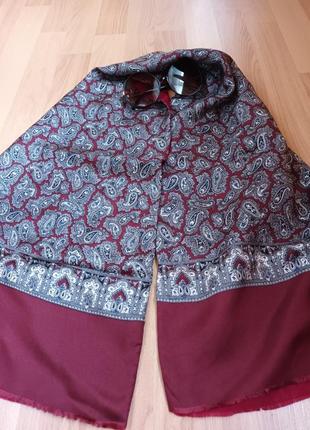 Шарф жіночий подвійний 100%wolle(шерсть)
