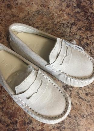 Мокасины для мальчика,замш,кожа