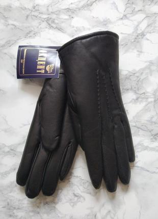 Новые перчатки из натуральной кожи с меховой подкладкой1 фото