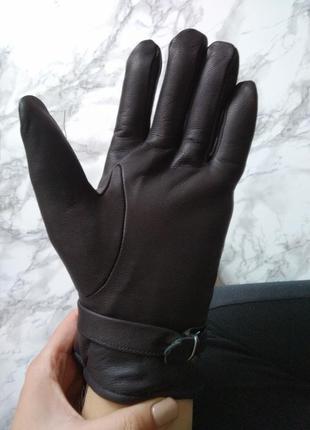 Новые мужские перчатки из натуральной кожи на меховой подкладке3 фото
