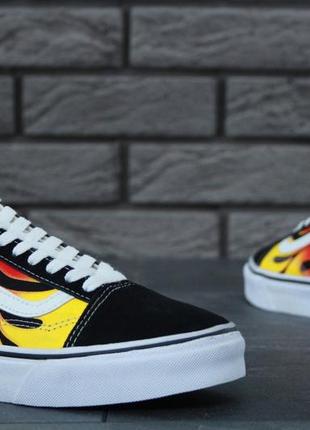 Женские кеды vans old skool flame6 фото