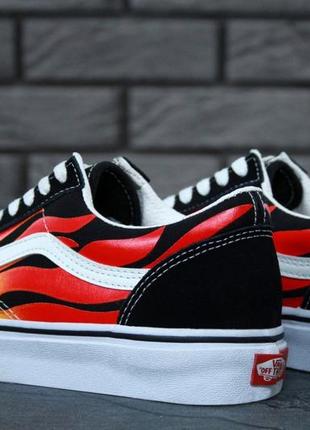 Женские кеды vans old skool flame2 фото