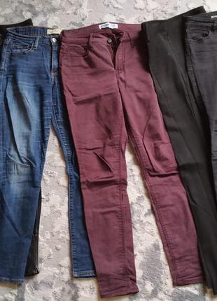 Пакет с фирменными джинсами, лосинами, р. s-xs