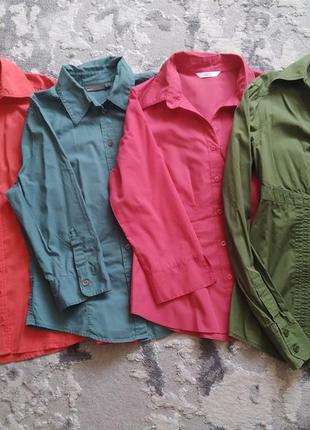 Фирменные офисные блузы-рубашки р. s(36)