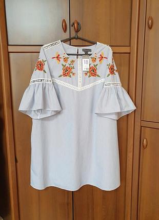 Платье с вышивкой. primark. 3