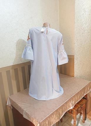 Платье с вышивкой. primark. 6