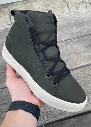 Чоловічі шкіряні зимові черевики under armour, мужские кожаные зимние ботинки
