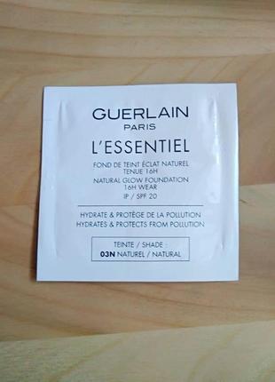 Guerlain l'essentiel natural glow foundation стійкий тональний засіб для обличчя з ефектом сяйва1 фото