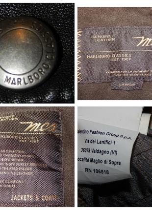 Шкіряна куртка marlboro classics4 фото