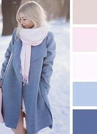 Шарф палантин рожевий cashmere італія кашемір 176*75см.