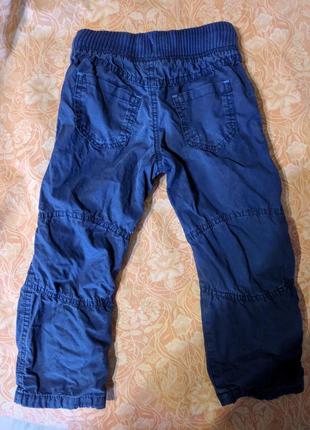 Утепленные штаны m&s на 2-3 года2 фото