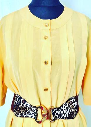 Класна яскрава чудова сонячна вінтажна блузка блуза ретро вінтаж3 фото