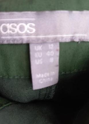 Розпродаж стильні котонові штани зеленого кольору asos6 фото
