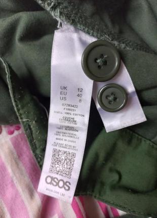 Розпродаж стильні котонові штани зеленого кольору asos7 фото