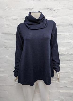 Bruno manetti едегантнтй светр з меланжевої гладкої бавовни