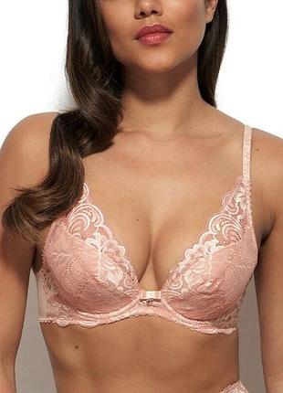 70-f ажурный персиковый бюст gossard