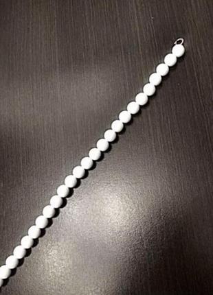 Бусы белые винтажные