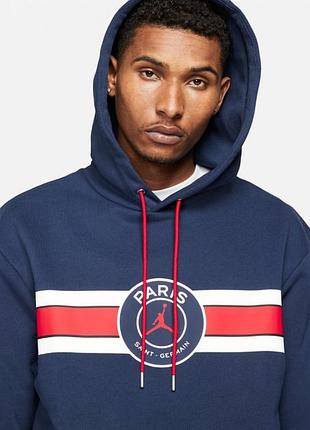 Оригинал !! худи nike air jordan paris saint-germain fleece pullover hoodie	dj3928-4102 фото