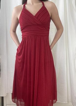 Красное платье красное платье trixxi блестящее