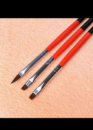 Набір кистей для манікюру 3 шт.