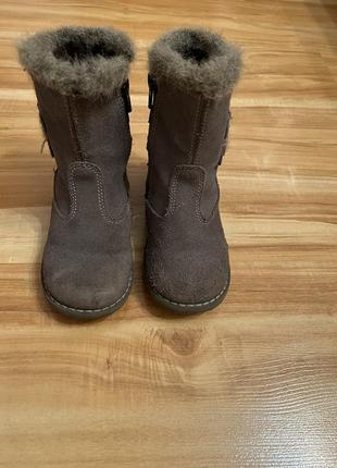Чоботи натур. замш mkids