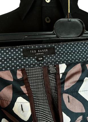 Сірі брюки в мілку клітинку ted baker6 фото