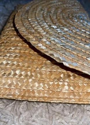 Клатч плетеный соломяный 5