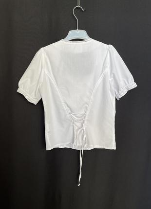 Spieth & wensky винтаж блузка баварская блуза на пуговицах шнуровка4 фото