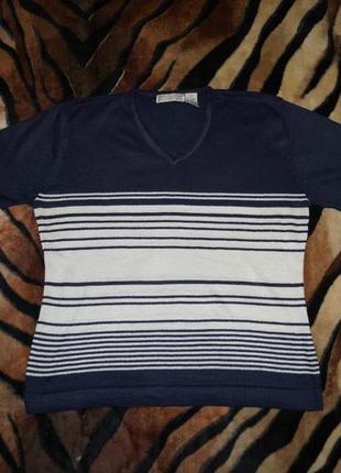 Трикотажная футболка в полоску