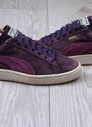 Кроссовки puma suede оригинал размер 36 фиолетовые суиды