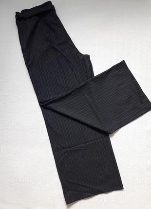 Фирменные стильные широкие стрейчевые брюки slouch принт полосы батал next tailoring6 фото