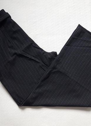 Фирменные стильные широкие стрейчевые брюки slouch принт полосы батал next tailoring7 фото