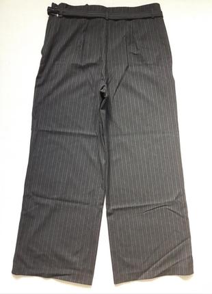 Фирменные стильные широкие стрейчевые брюки slouch принт полосы батал next tailoring2 фото